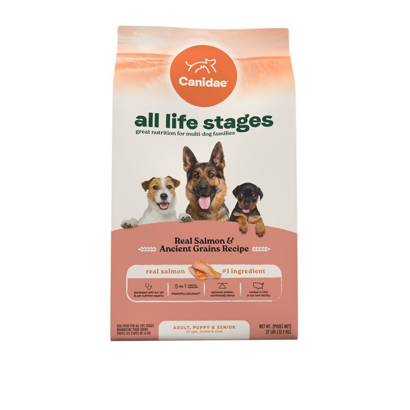 Canidae All Life Stages Real Salmon & Ancient Grains Recipe Dry Dog Food by Canidae — dry kibble food for dogs