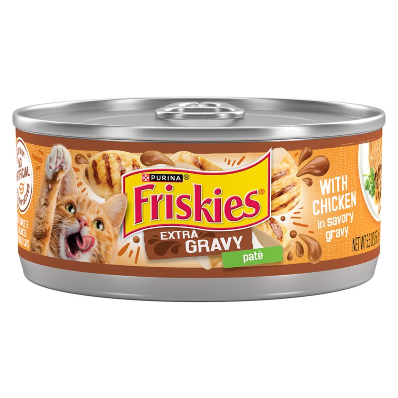 Friskies Extra Gravy Pate with Chicken in Savory Gravy Wet Cat Food by Friskies (Purina) — wet canned food for cats