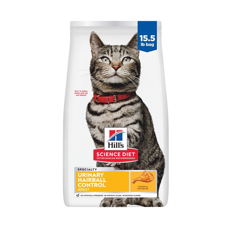 Hill's Science Diet Adult Urinary Hairball Control Savory Chicken Entree Wet Cat Food by Hill's Pet Nutrition — wet canned food for cats