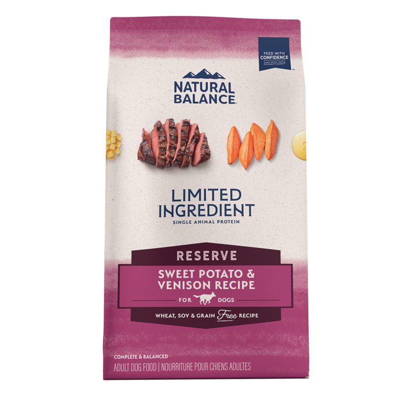 Natural Balance L.I.D. Limited Ingredient Reserve Grain-Free Sweet Potato & Venison Recipe Dry Dog Food by Natural Balance — dry kibble food for dogs