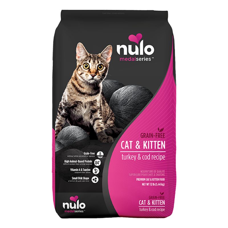 Nulo MedalSeries Turkey & Cod Recipe Grain-Free Dry Cat Food by Nulo — dry kibble food for cats