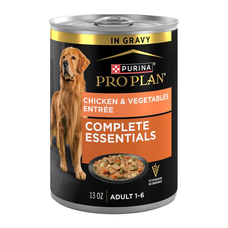 Purina Pro Plan Complete Essentials White Meat Chicken & Vegetables Entree in Gravy Wet Cat Food by Purina Pro Plan — wet canned food for cats
