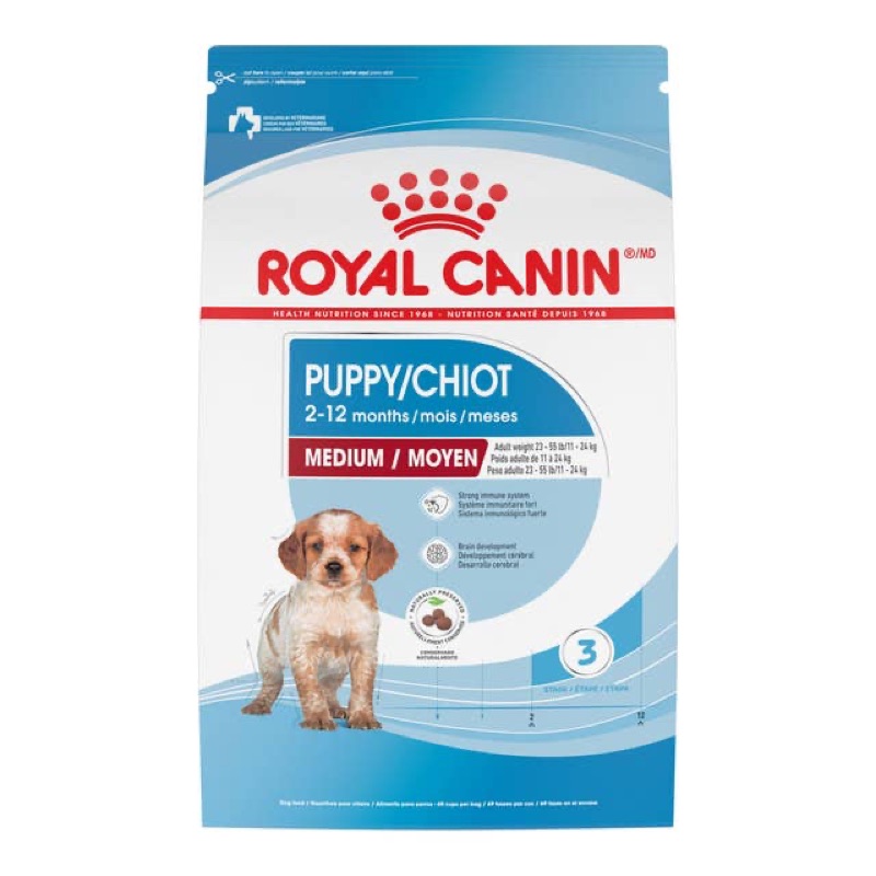 Royal Canin Size Health Nutrition Medium Puppy Dry Dog Food by Royal Canin — dry kibble food for dogs