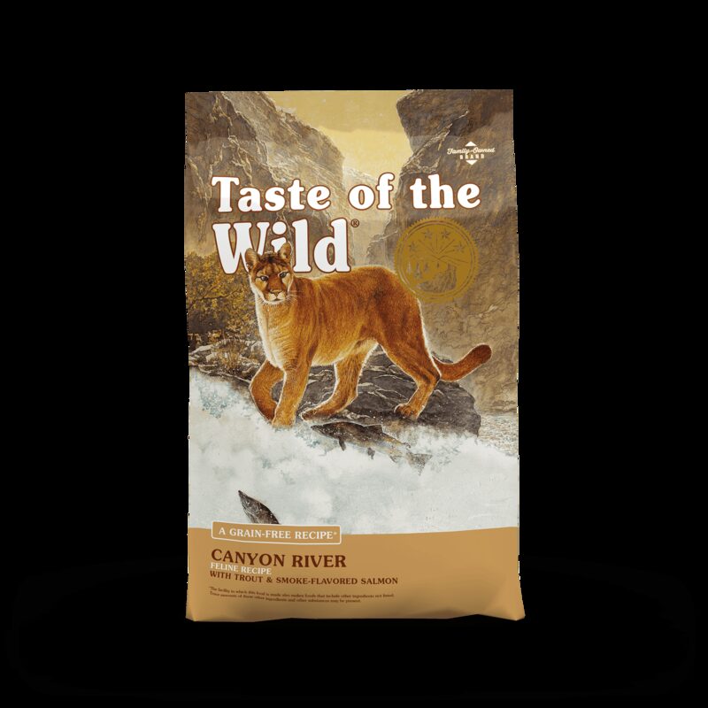 Taste of the Wild Canyon River Feline Recipe with Trout & Smoke-Flavored Salmon Dry Cat Food by Taste of the Wild (Diamond Pet Foods) — dry kibble food for cats